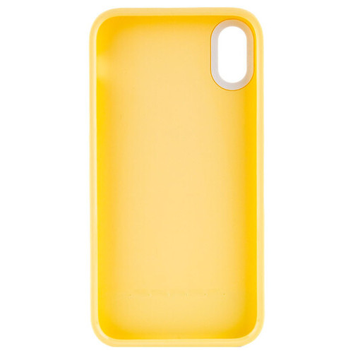 Чохол Epik TPU PC Bichromatic Apple iPhone X / XS (5.8) Creamy-yellow / White фото №2