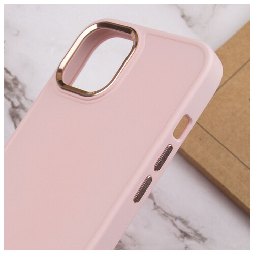 TPU чохол Epik Bonbon Metal Style Apple iPhone 12 Pro / 12 (6.1) Рожевий / Light pink фото №5