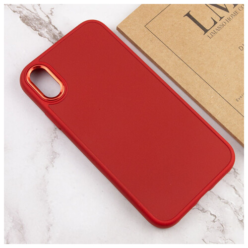 TPU чохол Epik Bonbon Metal Style Apple iPhone XS Max (6.5) Червоний / Red фото №4