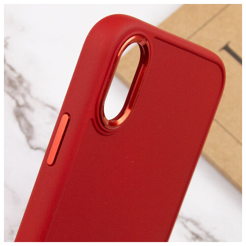 TPU чохол Epik Bonbon Metal Style Apple iPhone XS Max (6.5) Червоний / Red фото №5