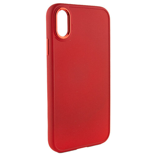 TPU чохол Epik Bonbon Metal Style Apple iPhone XS Max (6.5) Червоний / Red фото №2