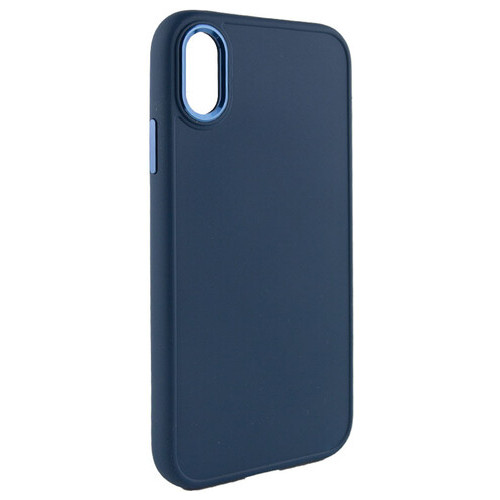 TPU чохол Epik Bonbon Metal Style Apple iPhone XS Max (6.5) Синій / Cosmos blue фото №2