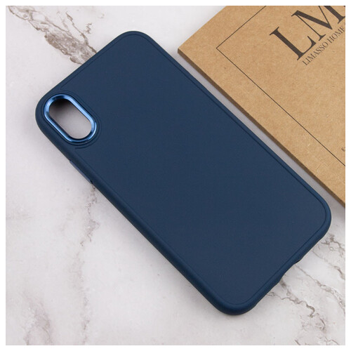 TPU чохол Epik Bonbon Metal Style Apple iPhone XS Max (6.5) Синій / Cosmos blue фото №4