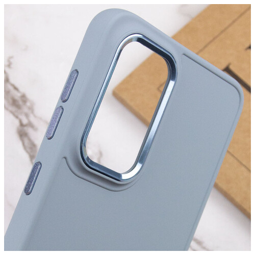 TPU чохол Epik Bonbon Metal Style Samsung Galaxy A33 5G Блакитний / Mist blue фото №5