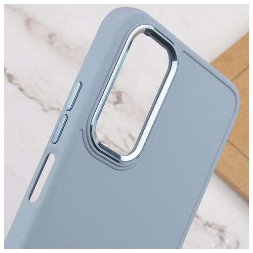 TPU чохол Epik Bonbon Metal Style Xiaomi Redmi Note 11 (Global) / Note 11S Блакитний / Mist blue фото №5