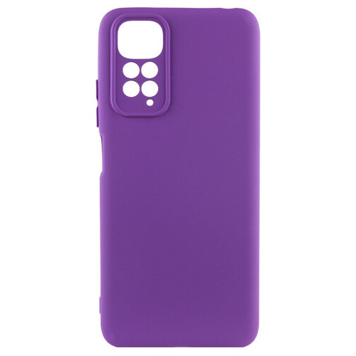 Чохол Epik Silicone Cover Lakshmi Full Camera (A) для Xiaomi Redmi Note 11 (Global) / Note 11S Фіолетовий / Purple фото №1