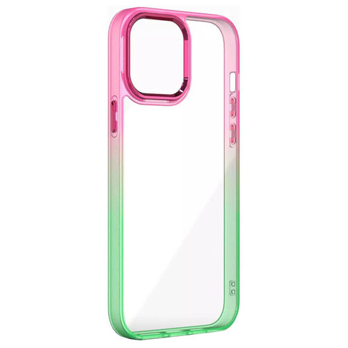 Чохол Epik TPU PC Fresh sip series Apple iPhone 14 (6.1) Салатовий / Рожевий фото №1