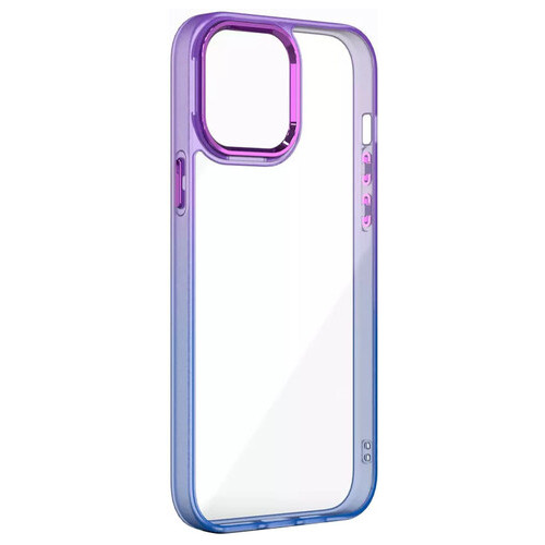 Чохол Epik TPU PC Fresh sip series Apple iPhone 14 (6.1) Синій / Фіолетовий фото №1