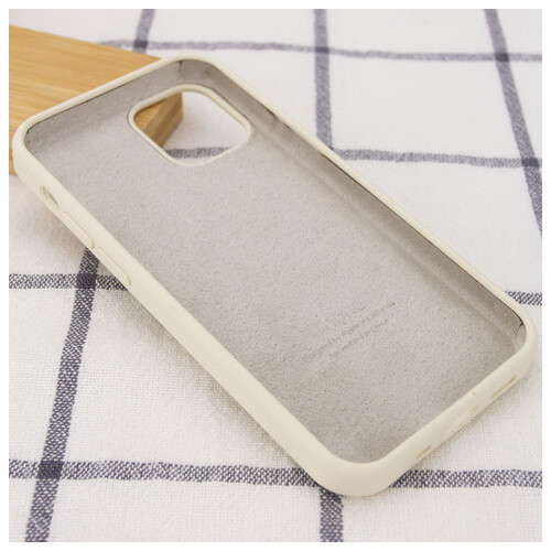 Чохол Epik Silicone Case Full Protective (AA) Apple iPhone 14 Pro Max (6.7) Бежевий / Antigue White фото №3