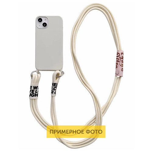 Чохол Epik TPU two straps California Apple iPhone 12 Pro / 12 (6.1) Бежевий / Antigue White фото №1