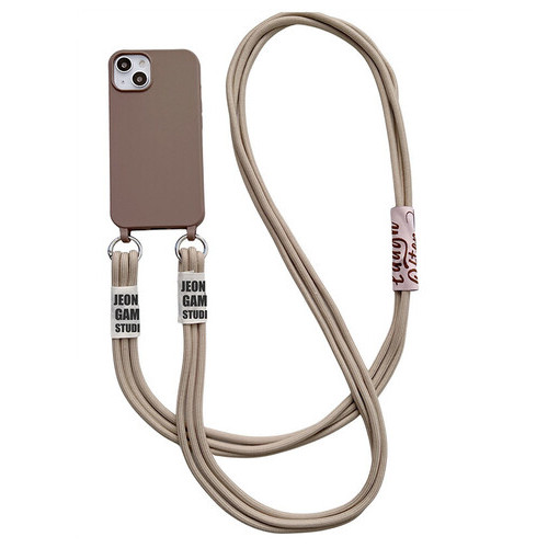 Чохол Epik TPU two straps California Apple iPhone 13 (6.1) Бежевий / Beige фото №1