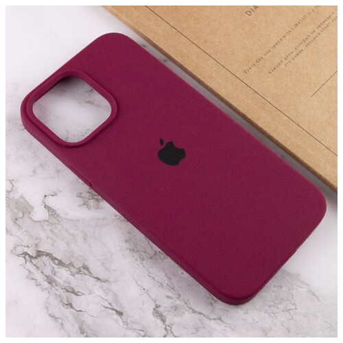 Чохол Epik Silicone Case Full Protective Apple iPhone 14 (6.1) Бордовий / Maroon фото №5