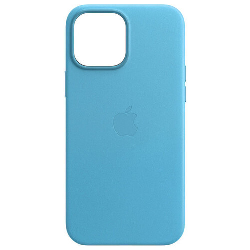 Шкіряний чохол Epik Leather Case (AA) з MagSafe Apple iPhone 14 Pro (6.1) Blue фото №1
