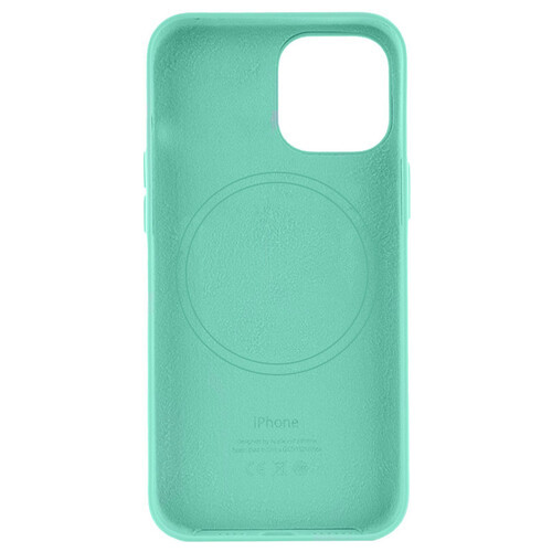 Шкіряний чохол Epik Leather Case (AA) з MagSafe Apple iPhone 14 Pro (6.1) Ice фото №2