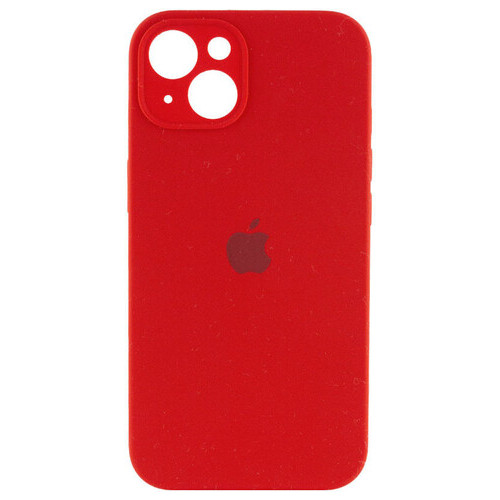 Чохол Epik Silicone Case Full Camera Protective (AA) Apple iPhone 14 (6.1) Червоний / Rose Red фото №1