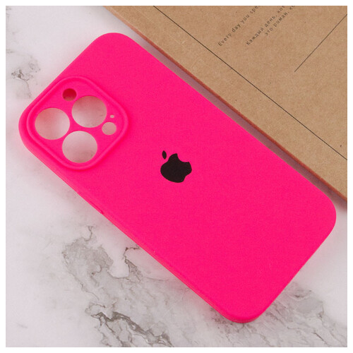 Чохол Epik Silicone Case Full Camera Protective (AA) Apple iPhone 14 Pro Max (6.7) Рожевий / Barbie pink фото №4