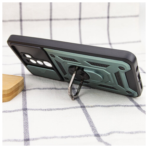 Удароміцний чохол Epik Camshield Serge Ring for Magnet Xiaomi Redmi Note 8 Pro Зелений фото №5