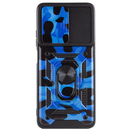 Удароміцний чохол Epik Camshield Serge Ring Camo Xiaomi Redmi 10 Синій / Army Blue фото №3