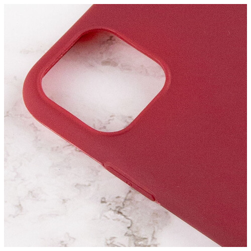 Силиконовый чехол Epik Candy Apple iPhone 14 (6.1) Бордовый фото №3