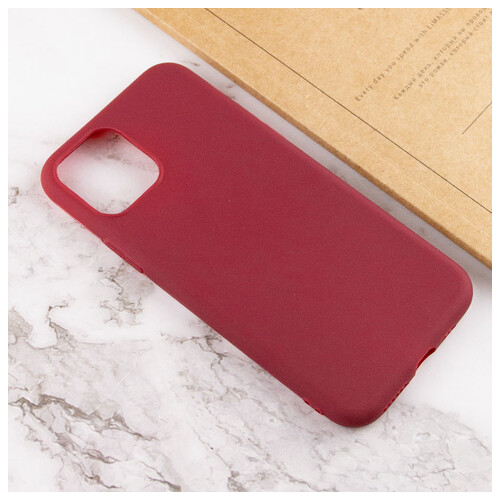 Силиконовый чехол Epik Candy Apple iPhone 14 (6.1) Бордовый фото №4