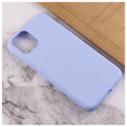Силиконовый чехол Epik Candy Apple iPhone 14 Plus (6.7) Голубой / Lilac Blue фото №4