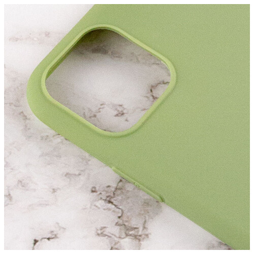 Силиконовый чехол Epik Candy Apple iPhone 14 Plus (6.7) Фисташковый фото №3