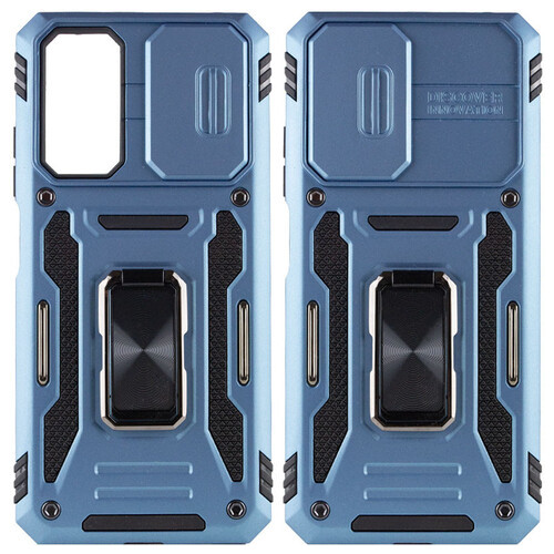 Удароміцний чохол Epik Camshield Army Ring Xiaomi Redmi 10 Блакитний / Light Blue фото №1