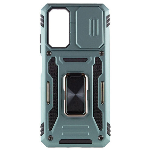 Удароміцний чохол Epik Camshield Army Ring Xiaomi Redmi 10 Зелений / Light Green фото №4