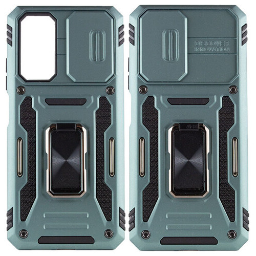 Удароміцний чохол Epik Camshield Army Ring Xiaomi Redmi 10 Зелений / Light Green фото №1