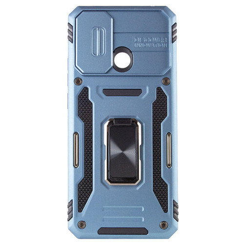 Удароміцний чохол Epik Camshield Army Ring Xiaomi Redmi 9C / 10A Блакитний / Light Blue фото №2