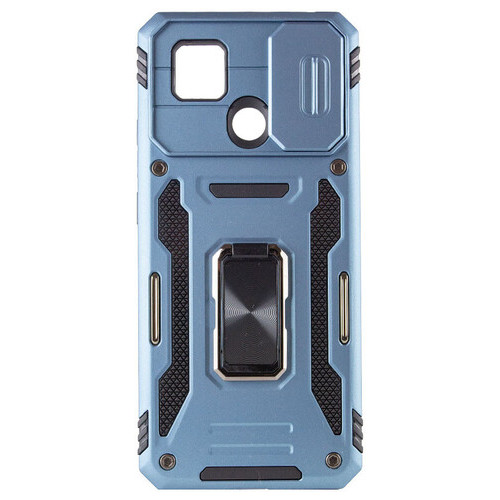 Удароміцний чохол Epik Camshield Army Ring Xiaomi Redmi 9C / 10A Блакитний / Light Blue фото №3