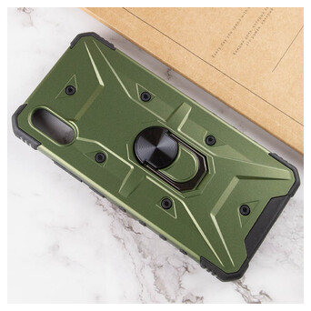 Удароміцний чохол Epik Pathfinder Ring Xiaomi Redmi 9A Зелений / Army Green фото №5