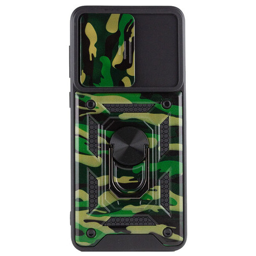 Удароміцний чохол Epik Camshield Serge Ring Camo Xiaomi Redmi A1 Зелений / Army Green фото №3