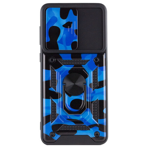 Удароміцний чохол Epik Camshield Serge Ring Camo Xiaomi Redmi A1 Синій / Army Blue фото №4