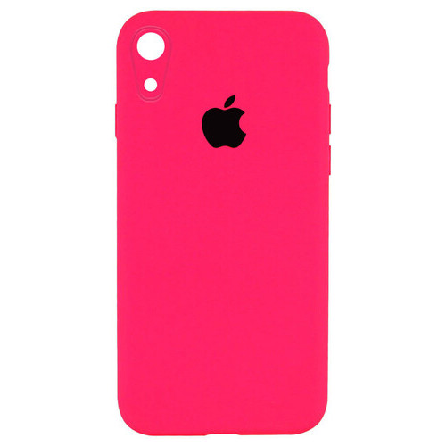 Чохол Epik Silicone Case Square Full Camera Protective (AA) Apple iPhone XR (6.1) Рожевий / Barbie pink фото №1