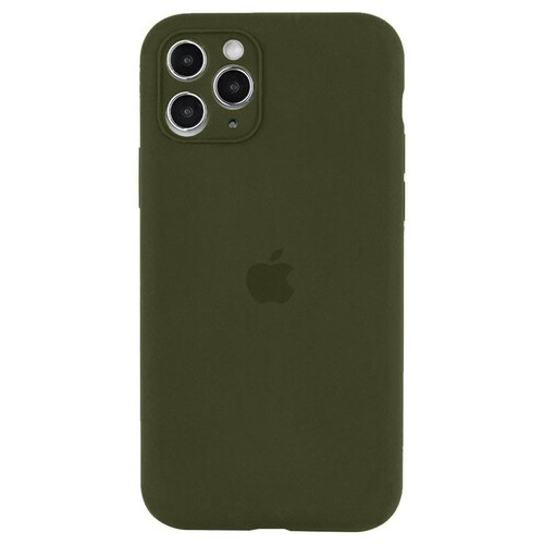 Чохол Epik Silicone Case Full Camera Protective (AA) Apple iPhone 12 Pro (6.1) Зелений / Dark Olive фото №1