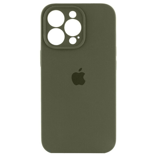 Чохол Epik Silicone Case Full Camera Protective (AA) Apple iPhone 14 Pro (6.1) Зелений / Dark Olive фото №1