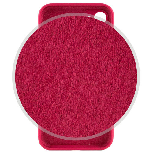 Чохол Epik Silicone Case Full Camera Protective Apple iPhone 12 (6.1) Червоний / Rose Red фото №3