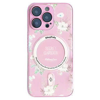TPU PC чохол Epik Secret Garden with MagSafe Apple iPhone 11 Pro Max (6.5) Pink фото №1