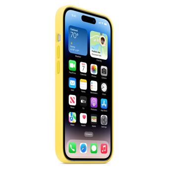 Чохол Epik Silicone case (AAA) full with Magsafe Apple iPhone 14 Pro (6.1) Жовтий / Canary Yellow фото №3