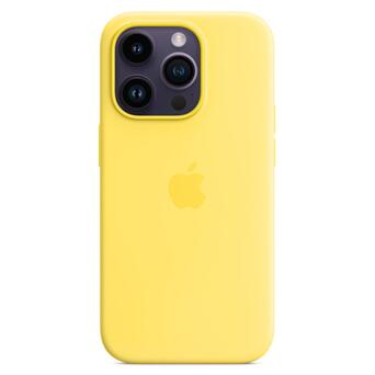 Чохол Epik Silicone case (AAA) full with Magsafe Apple iPhone 14 Pro (6.1) Жовтий / Canary Yellow фото №1