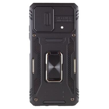 Ударостійкий чохол Epik Camshield Army Ring Xiaomi Poco X5 Pro 5G / Note 12 Pro 5G Чорний / Black фото №2