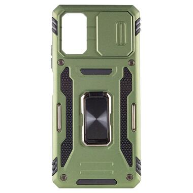 Ударостійкий чохол Epik Camshield Army Ring Xiaomi Poco X5 Pro 5G / Note 12 Pro 5G Оливковий / Army Green фото №3
