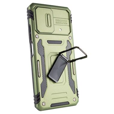 Ударостійкий чохол Epik Camshield Army Ring Xiaomi Poco X5 Pro 5G / Note 12 Pro 5G Оливковий / Army Green фото №4