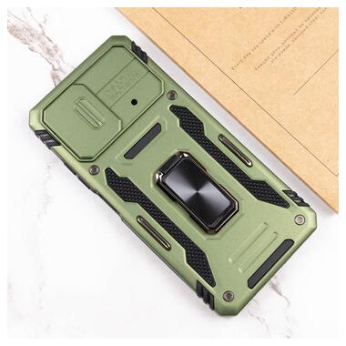 Ударостійкий чохол Epik Camshield Army Ring Xiaomi Poco X5 Pro 5G / Note 12 Pro 5G Оливковий / Army Green фото №6