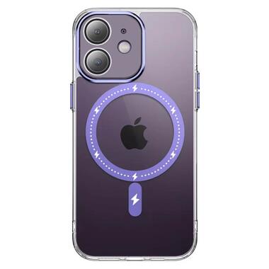 Чохол Epik TPU PC Colorful with MagSafe Apple iPhone 12 (6.1) Purple фото №1