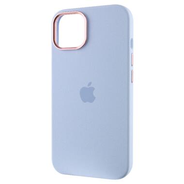 Чохол Epik Silicone Case Metal Buttons (AA) Apple iPhone 12 Pro / 12 (6.1) Блакитний / Cloud Blue фото №3