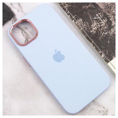 Чохол Epik Silicone Case Metal Buttons (AA) Apple iPhone 12 Pro / 12 (6.1) Блакитний / Cloud Blue фото №7