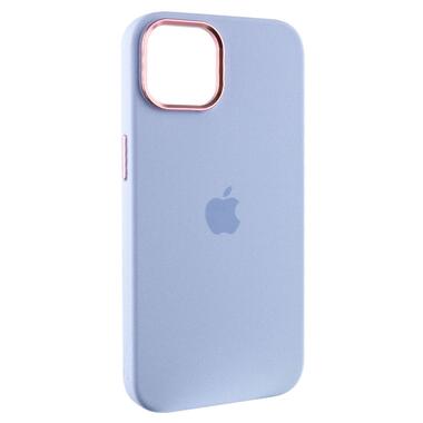 Чохол Epik Silicone Case Metal Buttons (AA) Apple iPhone 12 Pro / 12 (6.1) Блакитний / Cloud Blue фото №1