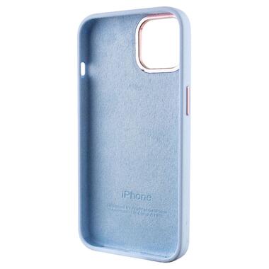 Чохол Epik Silicone Case Metal Buttons (AA) Apple iPhone 12 Pro / 12 (6.1) Блакитний / Cloud Blue фото №5